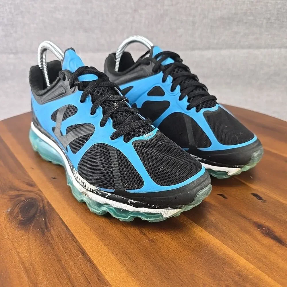 Nike Air Max 2 Fitsole Black Blue‎ Womens Running Shoes Sneaker Size 6.5